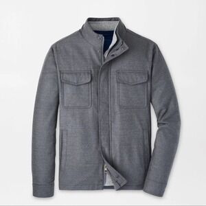 Peter Millar Norfolk Wool Bomber Jacket Men's XXL Insulated Charcoal Windproof
